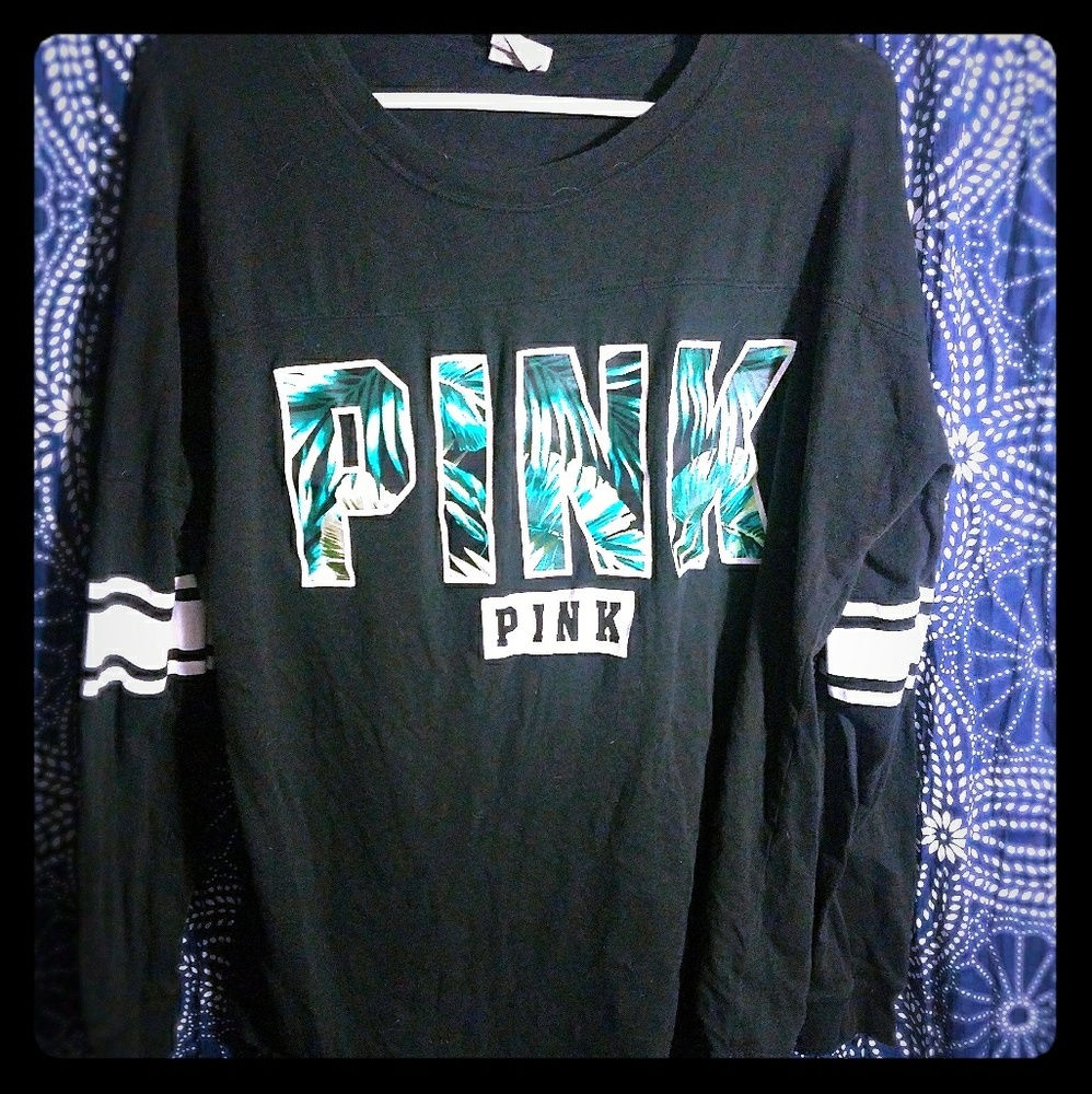 Vs Pink tropical long sleeve shirt